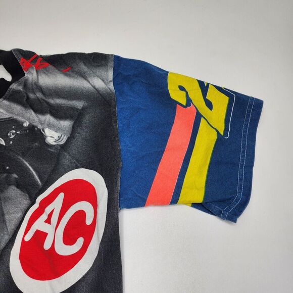 Jeff Gordon Chase Authentics‎ Follow The Leader Shirt AOP Skittles Size Large - Picture 6 of 14